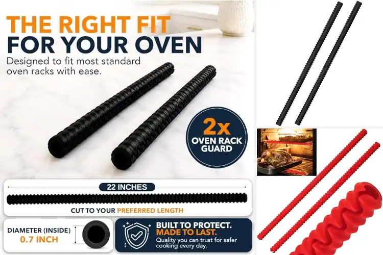 Detailed view of Best 2 Pack Oven Rack Protectors for Safer Cooking