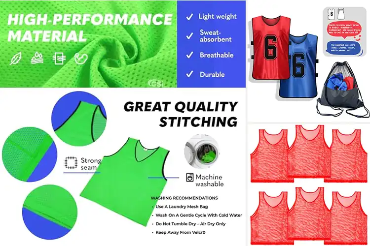 Detailed view of Best Breathable Training Pinnies