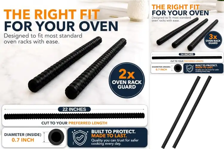 Detailed view of Best Burn Prevention Oven Rack Guards