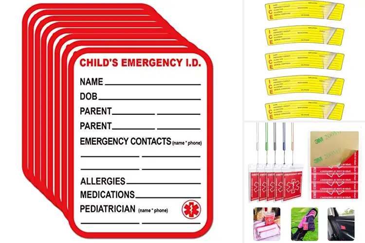 Detailed view of Best Emergency Contact Stickers