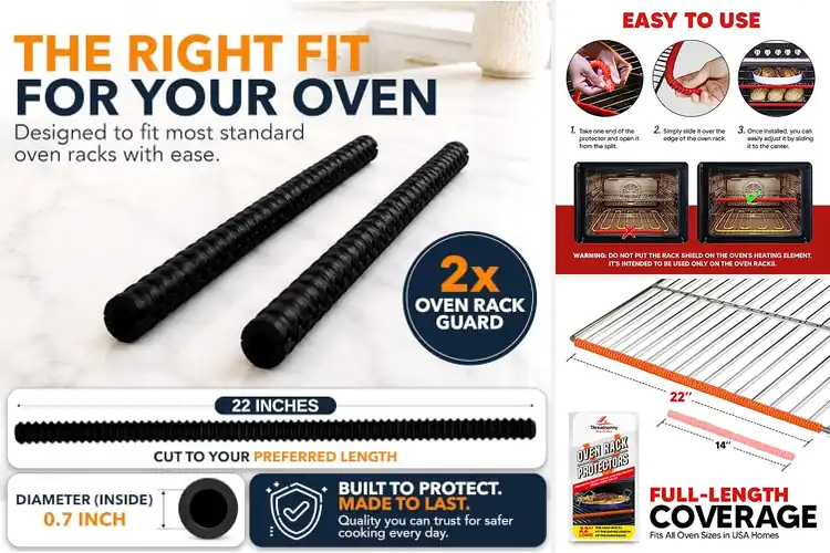 Detailed view of Best Full Length Oven Rack Protectors