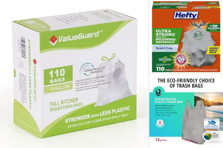 Detailed view of Best Recycled Trash Bags