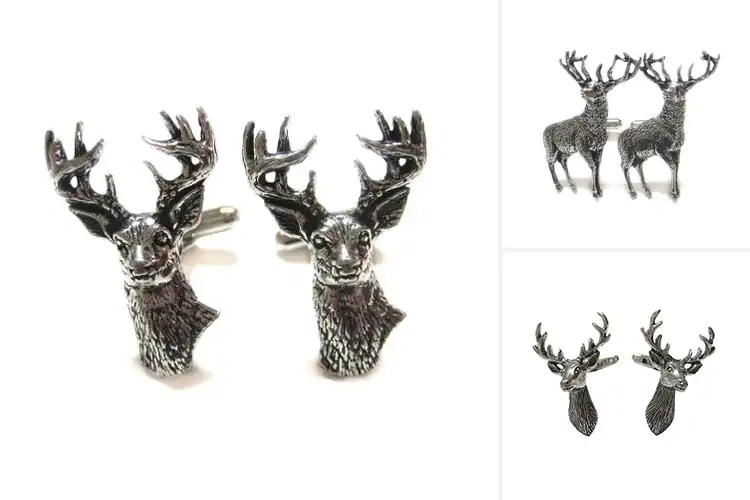 Detailed view of Best Stag Cufflinks